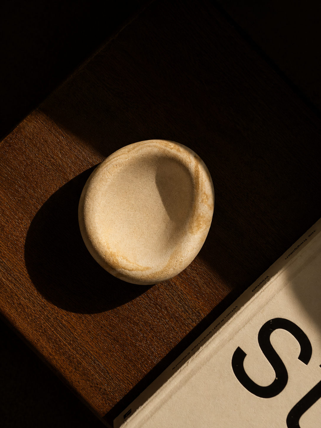 Irregular Marble Effect Trinket Dish