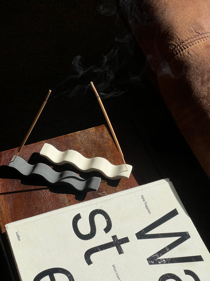 Wavy Incense Holder Pair