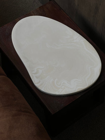 Large Marble Effect Tray