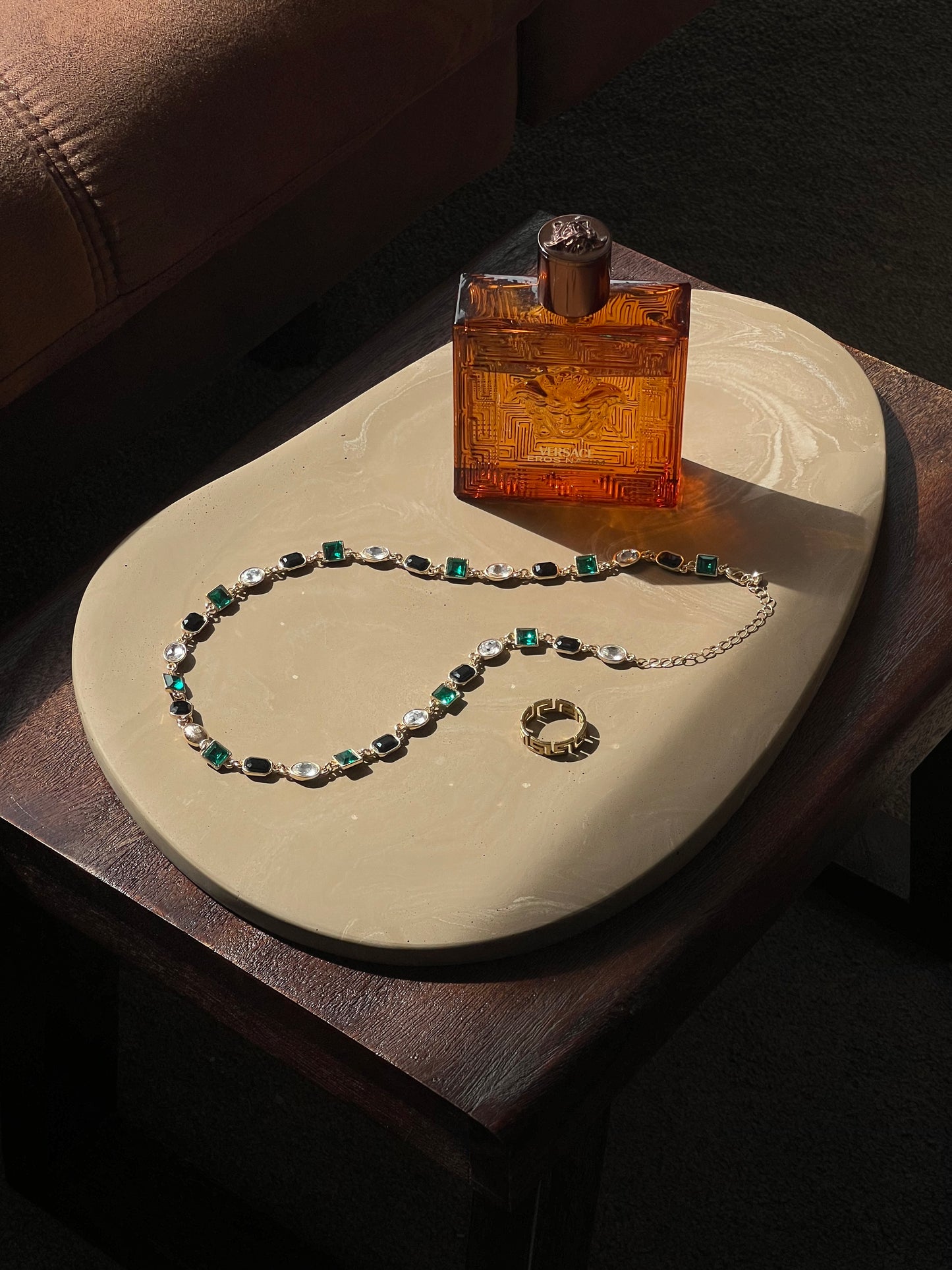Large Marble Effect Tray