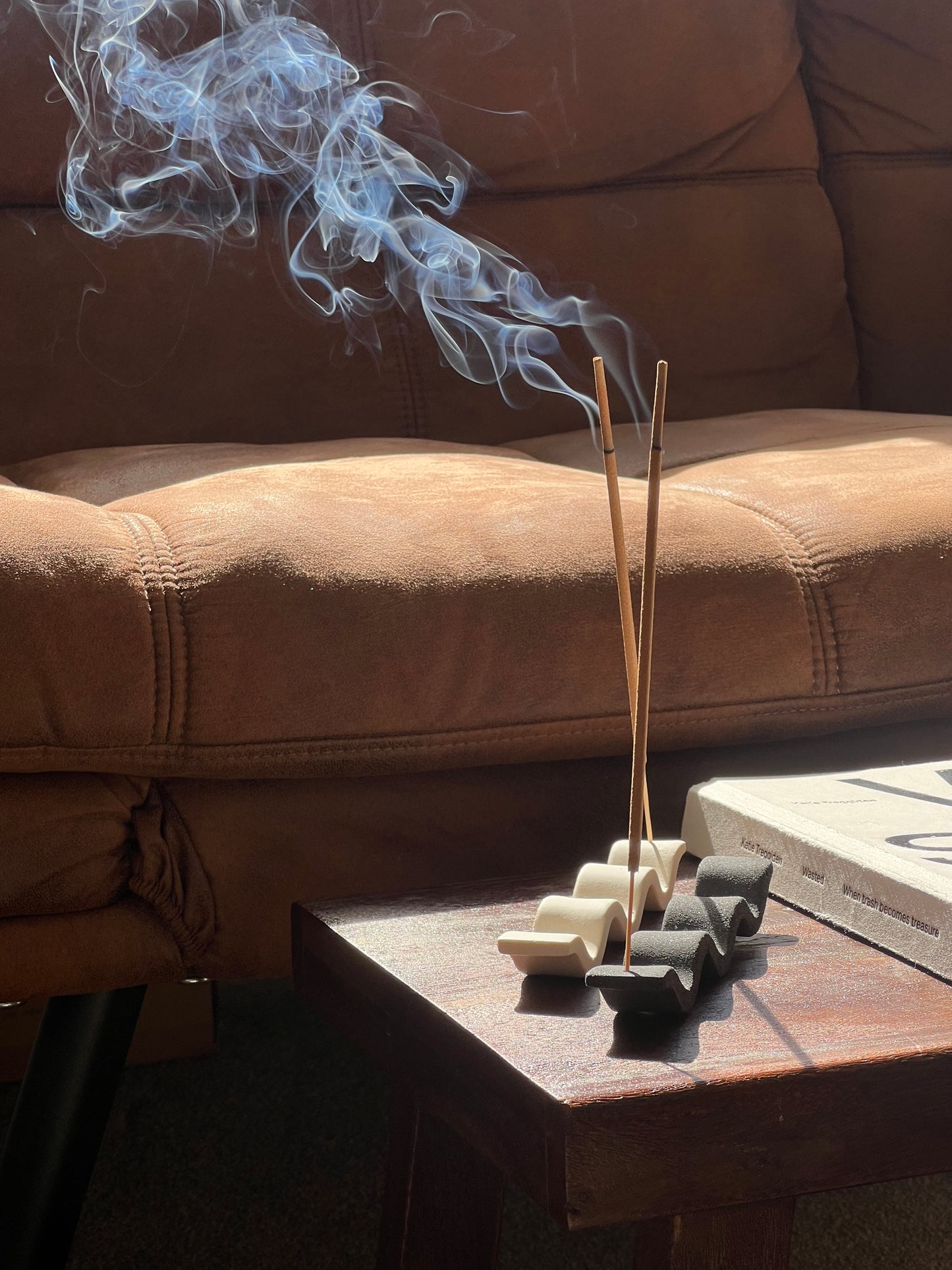 Wavy Incense Holder Pair