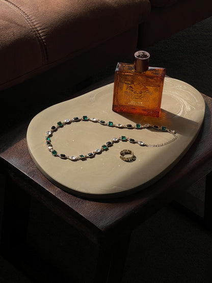 Large Marble Effect Tray