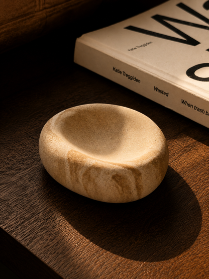 Irregular Marble Effect Trinket Dish