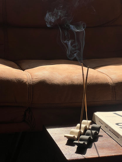 Wavy Incense Holder Pair