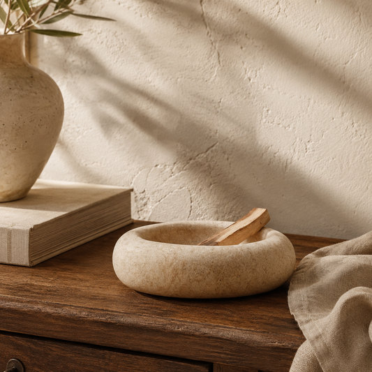 Large Irregular Marble Effect Trinket Dish