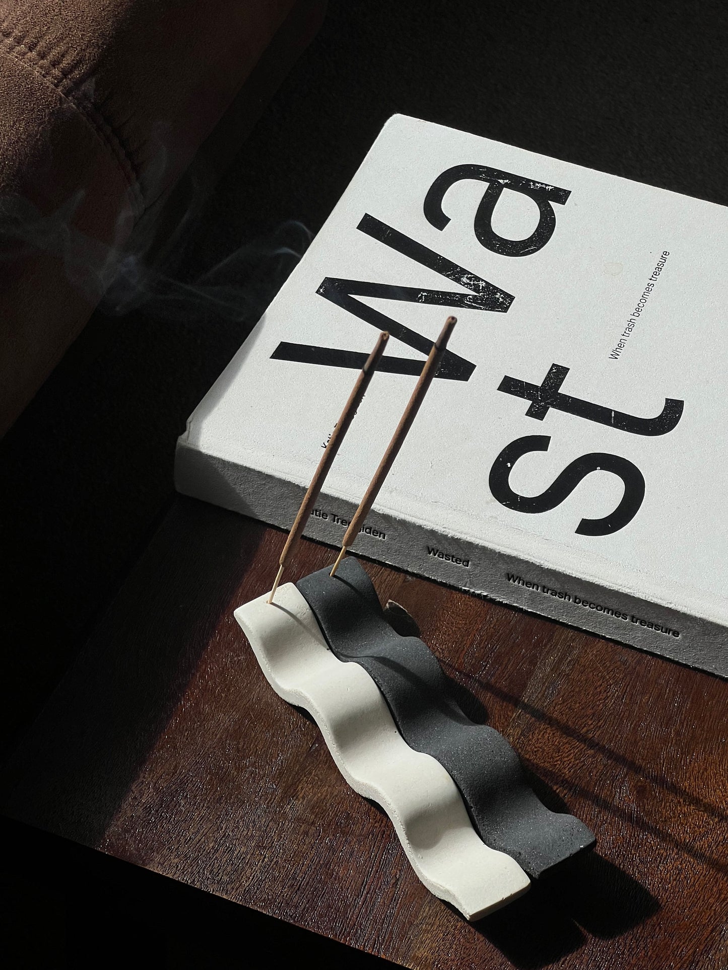 Wavy Incense Holder Pair