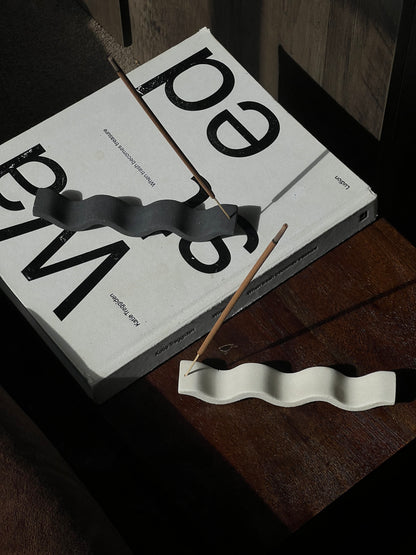 Wavy Incense Holder Pair