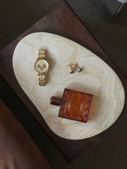 Large Marble Effect Tray