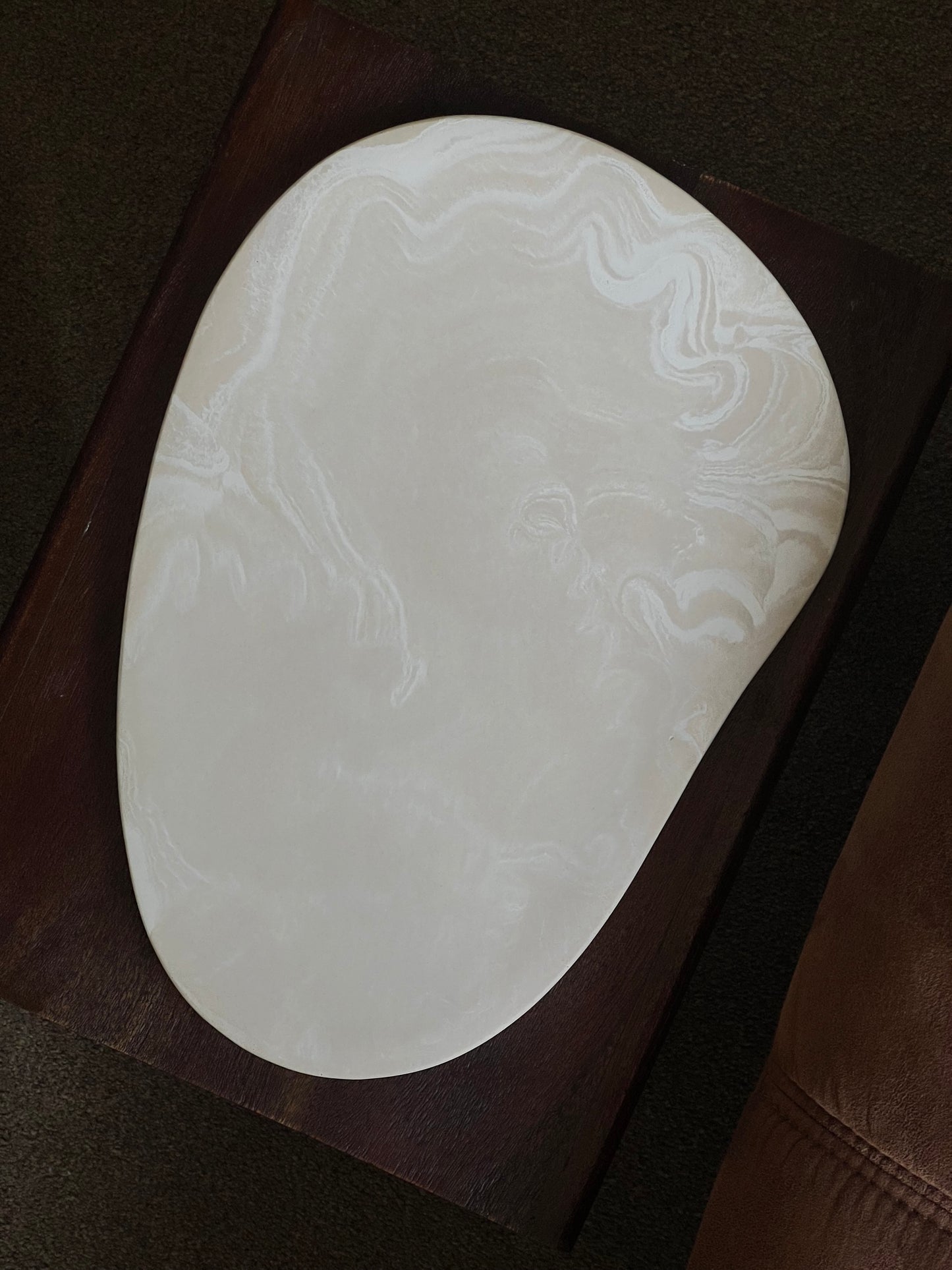 Large Marble Effect Tray
