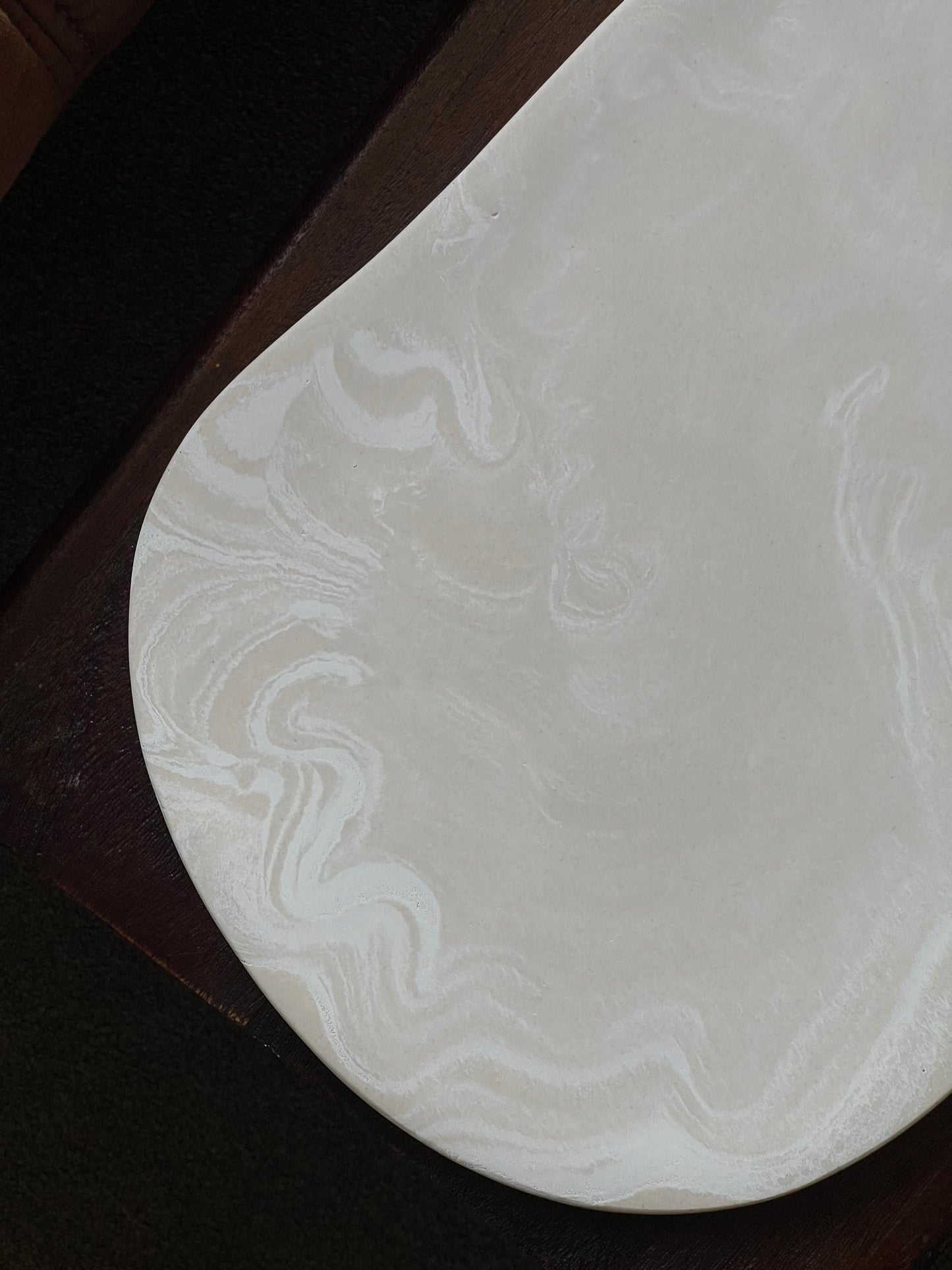 Large Marble Effect Tray