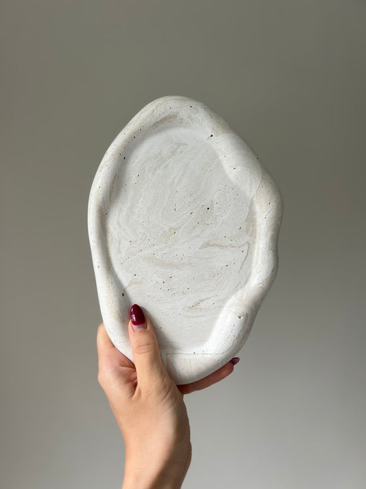 Cloud Tray - Travertine