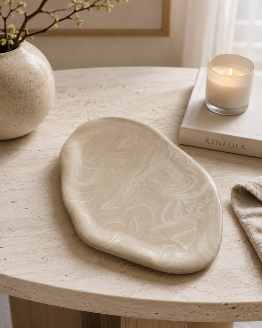 Marble Cloud Trays