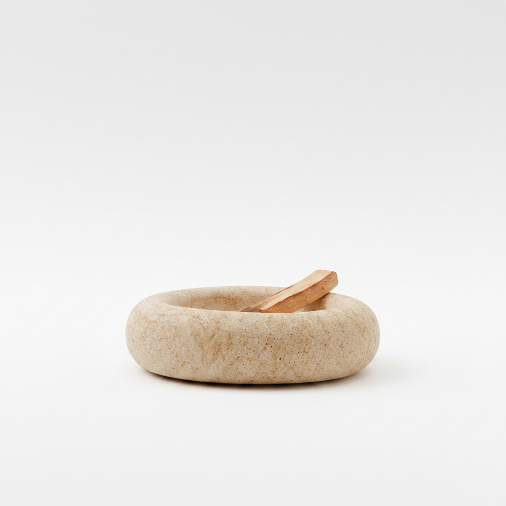 Studio shot - bowl with palo santo