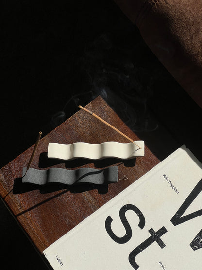 Wavy Incense Holder Pair